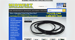 Desktop Screenshot of midwestapplianceparts.com